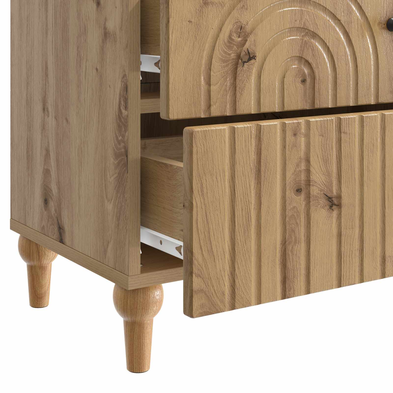 Armadio da Notte Rovere Artigianale 62 x 34,5 x 48 cm | homemem39
