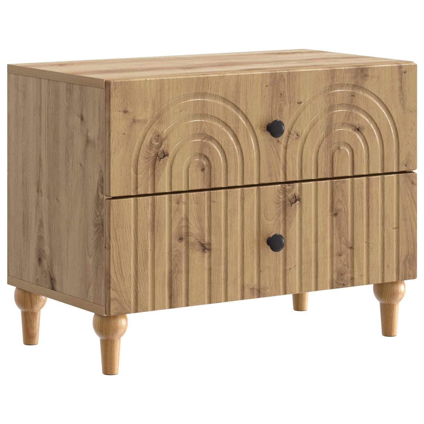 Armadio da Notte Rovere Artigianale 62 x 34,5 x 48 cm | homemem39