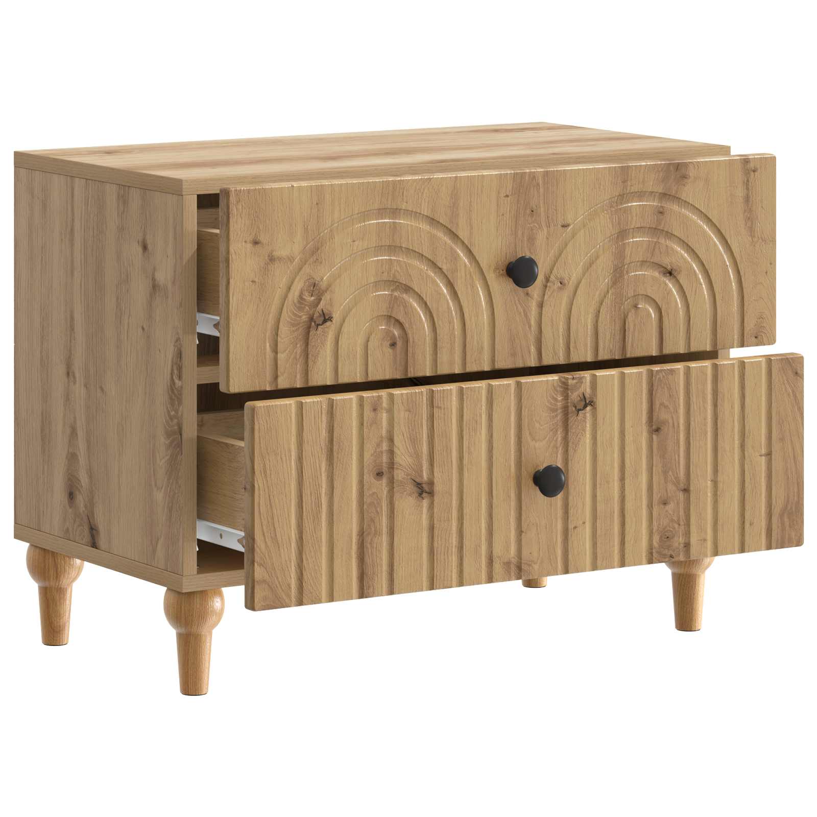 Armadio da Notte Rovere Artigianale 62 x 34,5 x 48 cm | homemem39