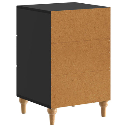 Armadio da Notte Nero 43x 41 x 66,5 cm Legno ingegnerizzato