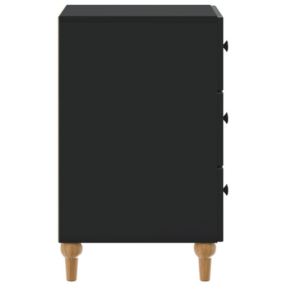 Armadio da Notte Nero 43x 41 x 66,5 cm Legno ingegnerizzato