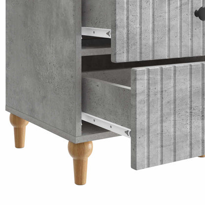 Armadio da Notte con cassetto Grigio Cemento 43x 41 x 66,5 cm | homemem39