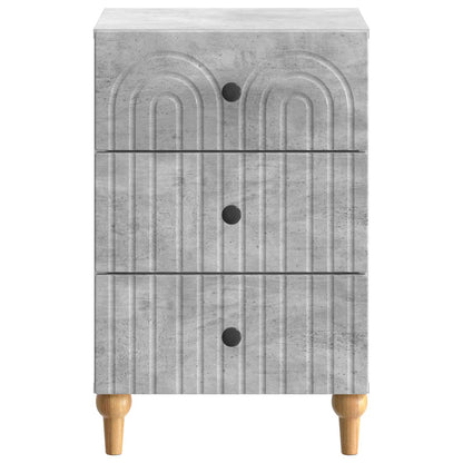 Armadio da Notte con cassetto Grigio Cemento 43x 41 x 66,5 cm