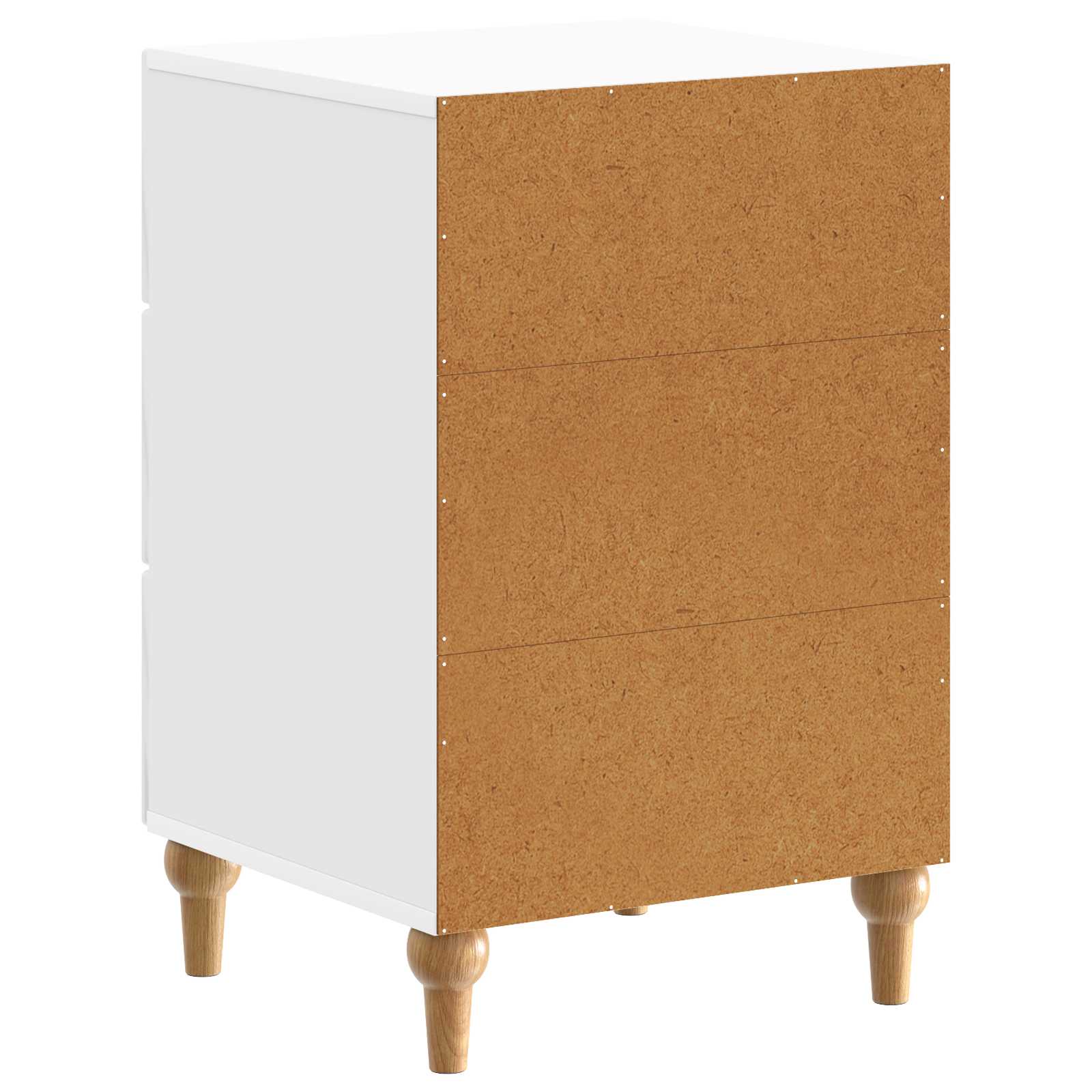 Armadio da Notte con cassetto Bianco Lucido 43x 41 x 66,5 cm | homemem39