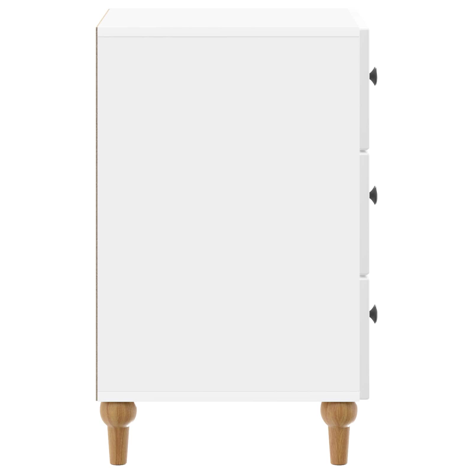 Armadio da Notte con cassetto Bianco Lucido 43x 41 x 66,5 cm | homemem39
