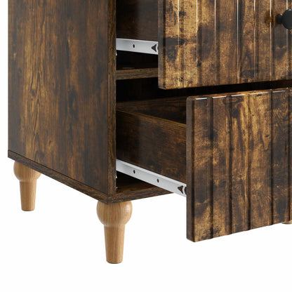 Armadio da Notte con cassetto Rovere Fumo 43x 41 x 66,5 cm | homemem39