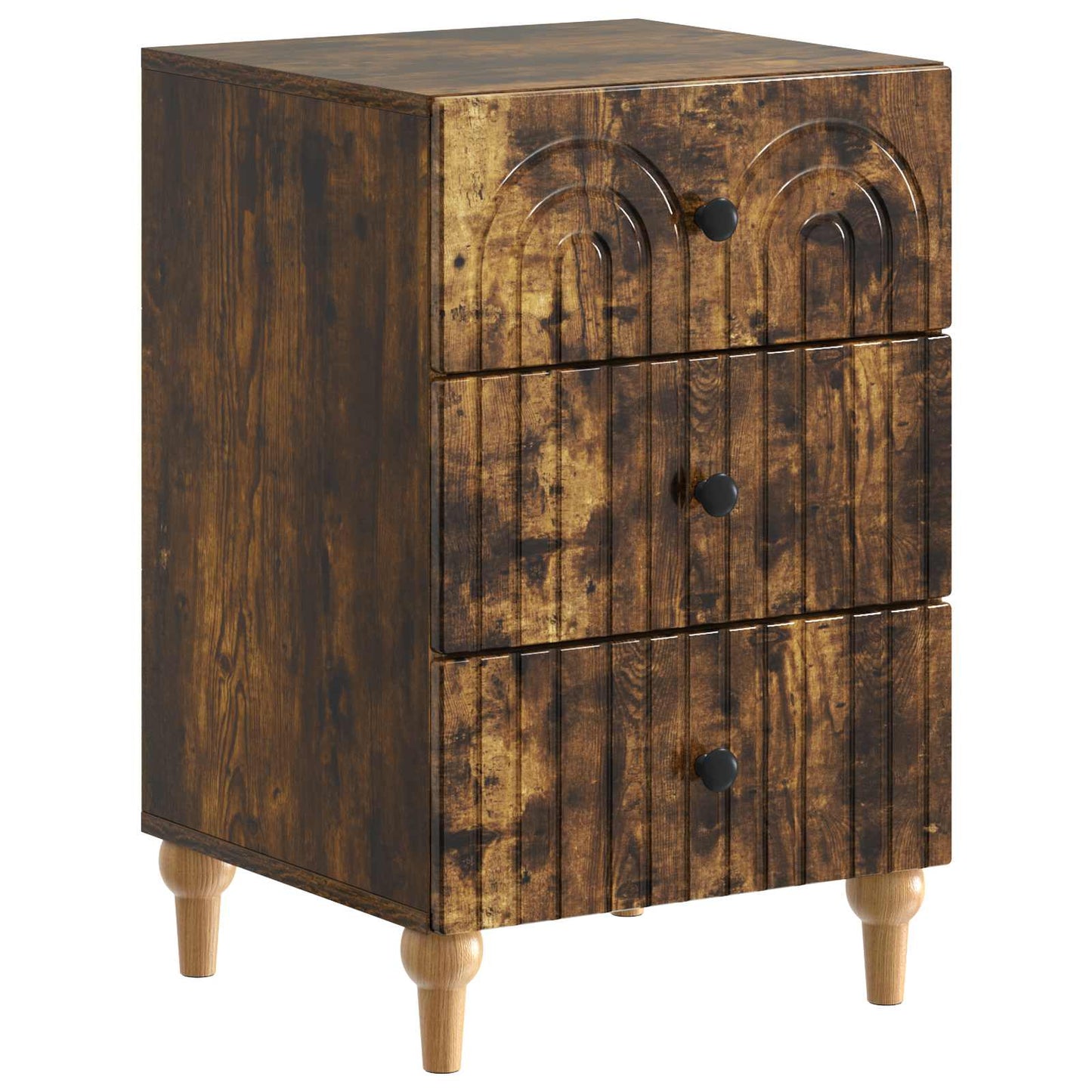 Armadio da Notte con cassetto Rovere Fumo 43x 41 x 66,5 cm | homemem39
