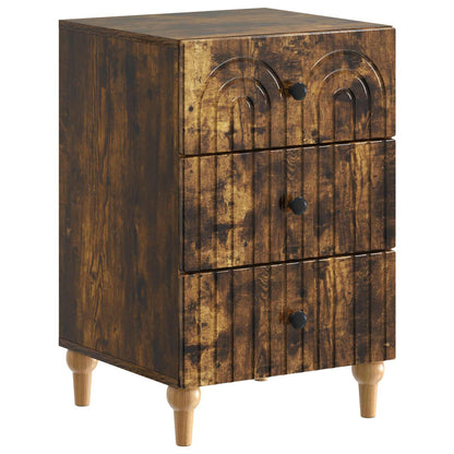 Armadio da Notte con cassetto Rovere Fumo 43x 41 x 66,5 cm