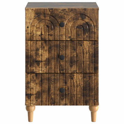 Armadio da Notte con cassetto Rovere Fumo 43x 41 x 66,5 cm