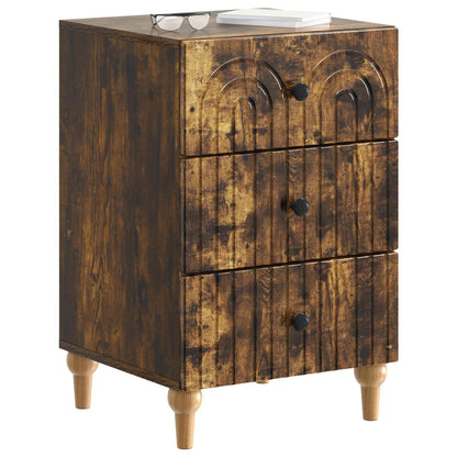 Armadio da Notte con cassetto Rovere Fumo 43x 41 x 66,5 cm | homemem39