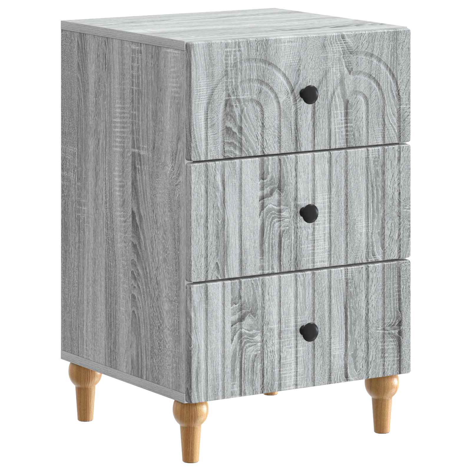 Armadio da Notte con cassetto Grigio Sonoma 43x 41 x 66,5 cm | homemem39