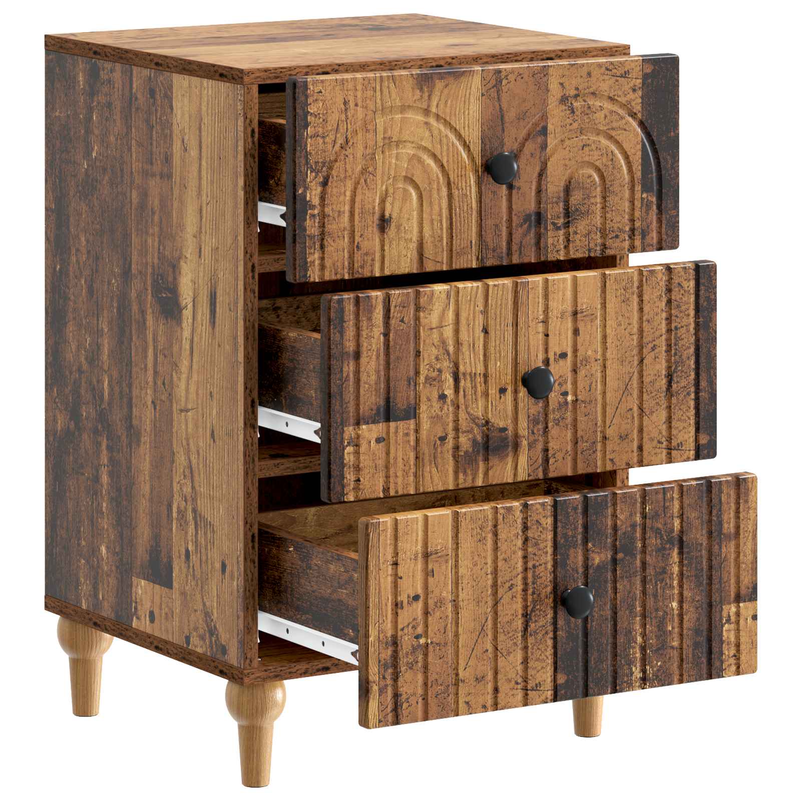 Armadio da Notte con cassetto Legno antico 43x 41 x 66,5 cm | homemem39
