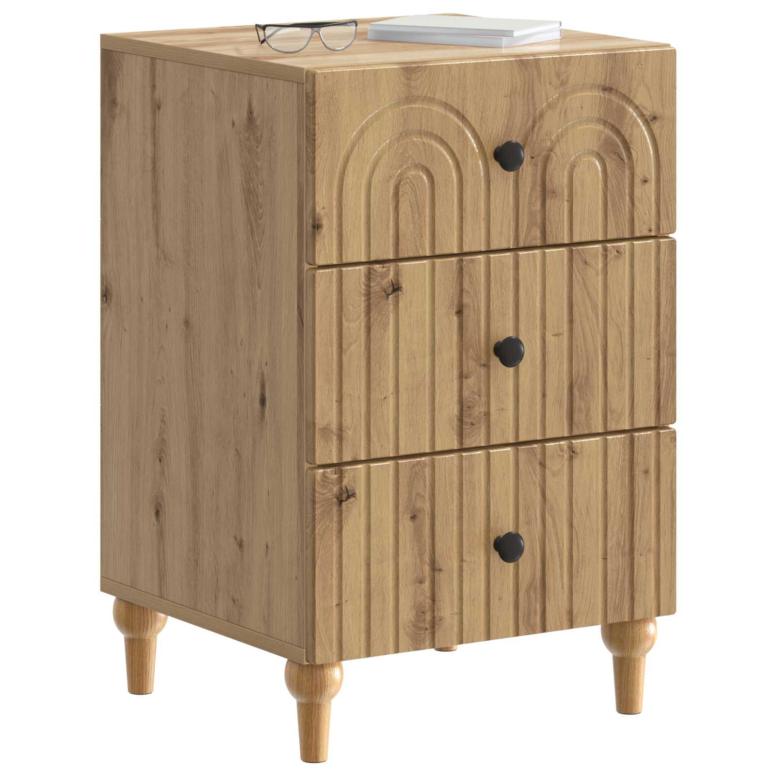 Armadio da Notte Rovere Artigianale 43x 41 x 66,5 cm | homemem39