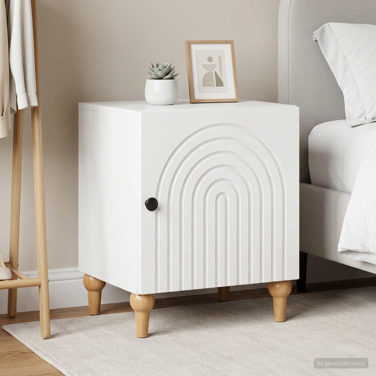 Armadio da Notte 2 pcs Bianco 43 x 34,5 x 50 cm