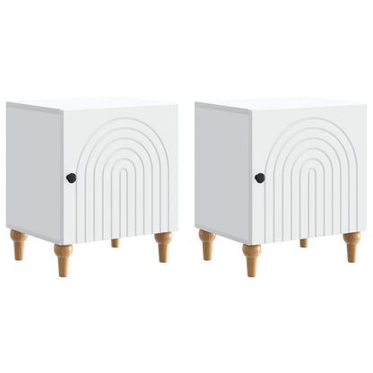 Armadio da Notte 2 pcs Bianco 43 x 34,5 x 50 cm