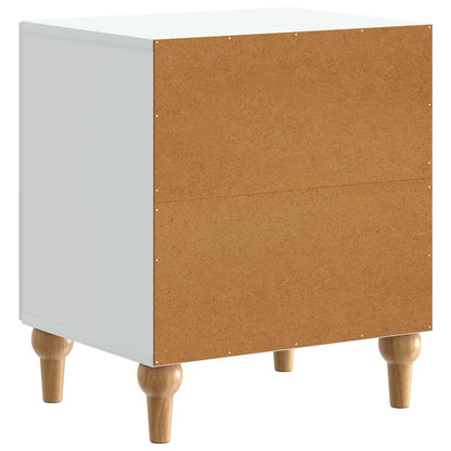 Armadio da Notte 2 pcs Bianco 43 x 34,5 x 50 cm | homemem39