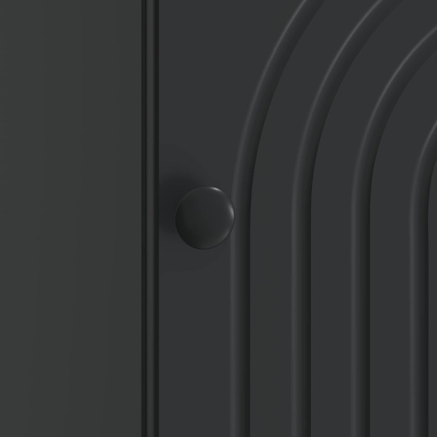Armadio da Notte Nero 43 x 34,5 x 50 cm Legno ingegnerizzato