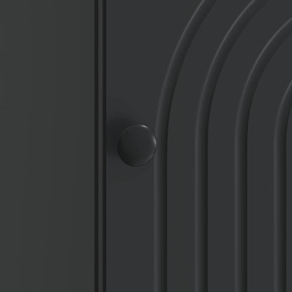Armadio da Notte Nero 43 x 34,5 x 50 cm Legno ingegnerizzato