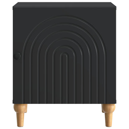 Armadio da Notte Nero 43 x 34,5 x 50 cm Legno ingegnerizzato