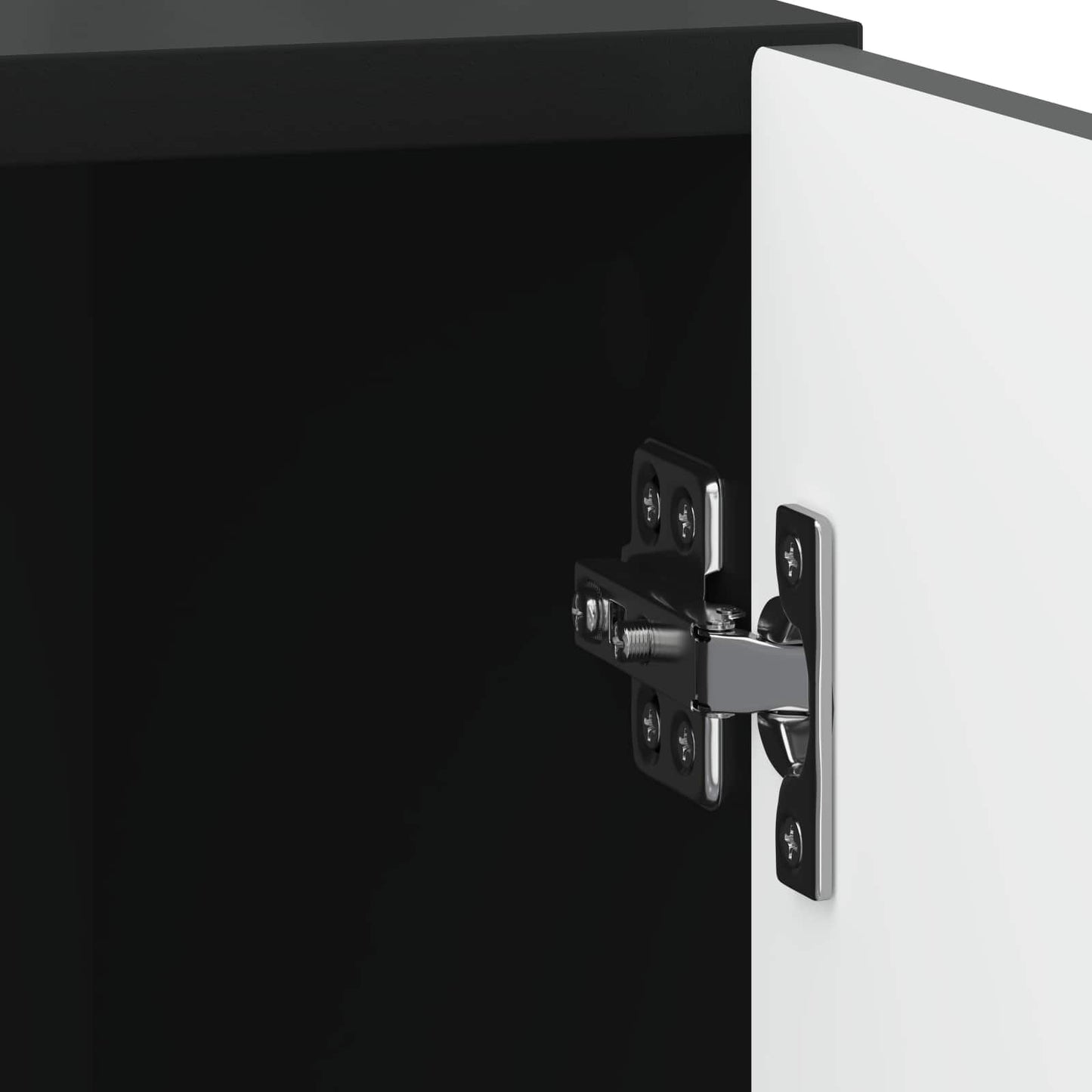Armadio da Notte 2 pcs Nero 43 x 34,5 x 50 cm | homemem39