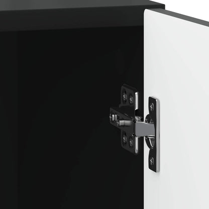 Armadio da Notte 2 pcs Nero 43 x 34,5 x 50 cm | homemem39