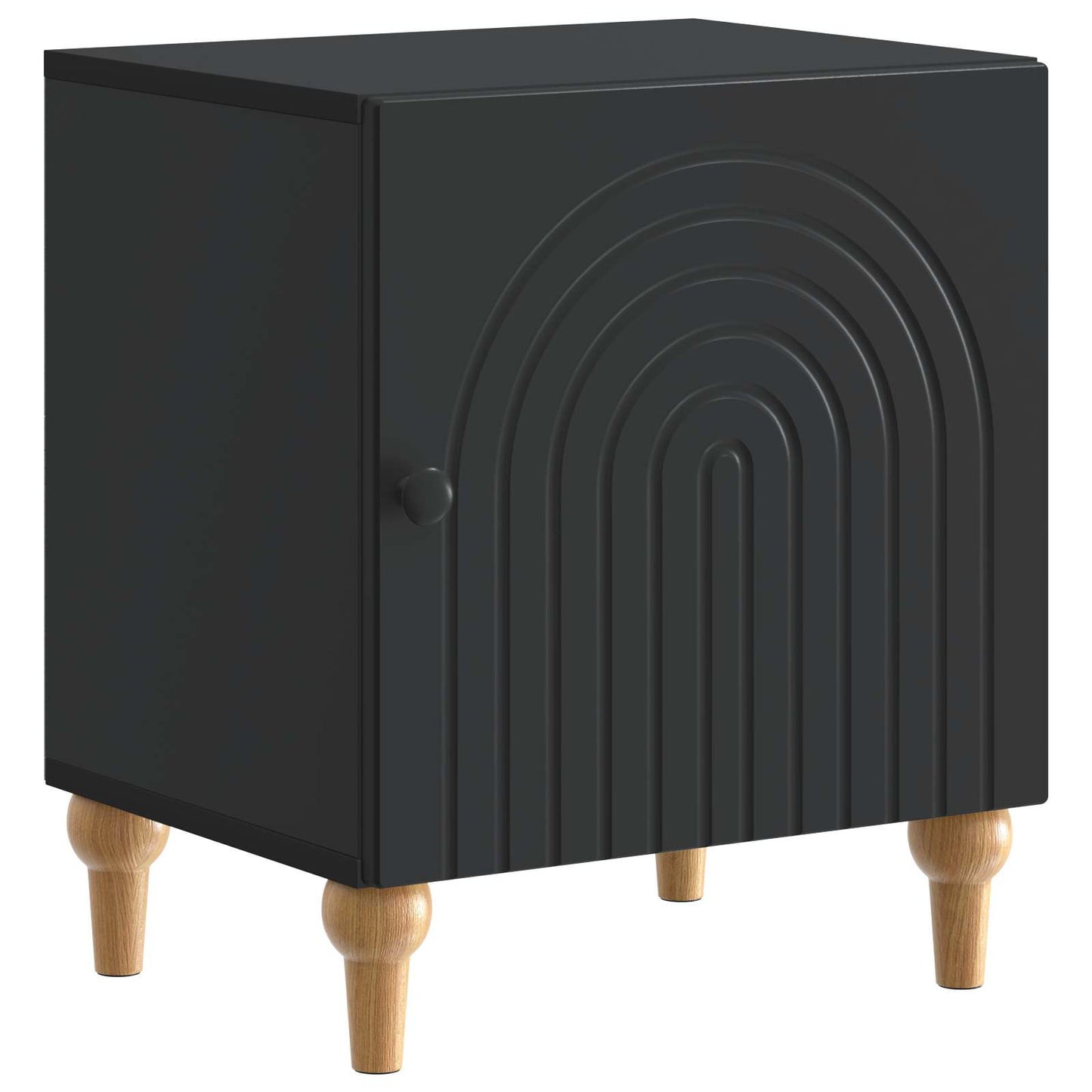 Armadio da Notte 2 pcs Nero 43 x 34,5 x 50 cm | homemem39