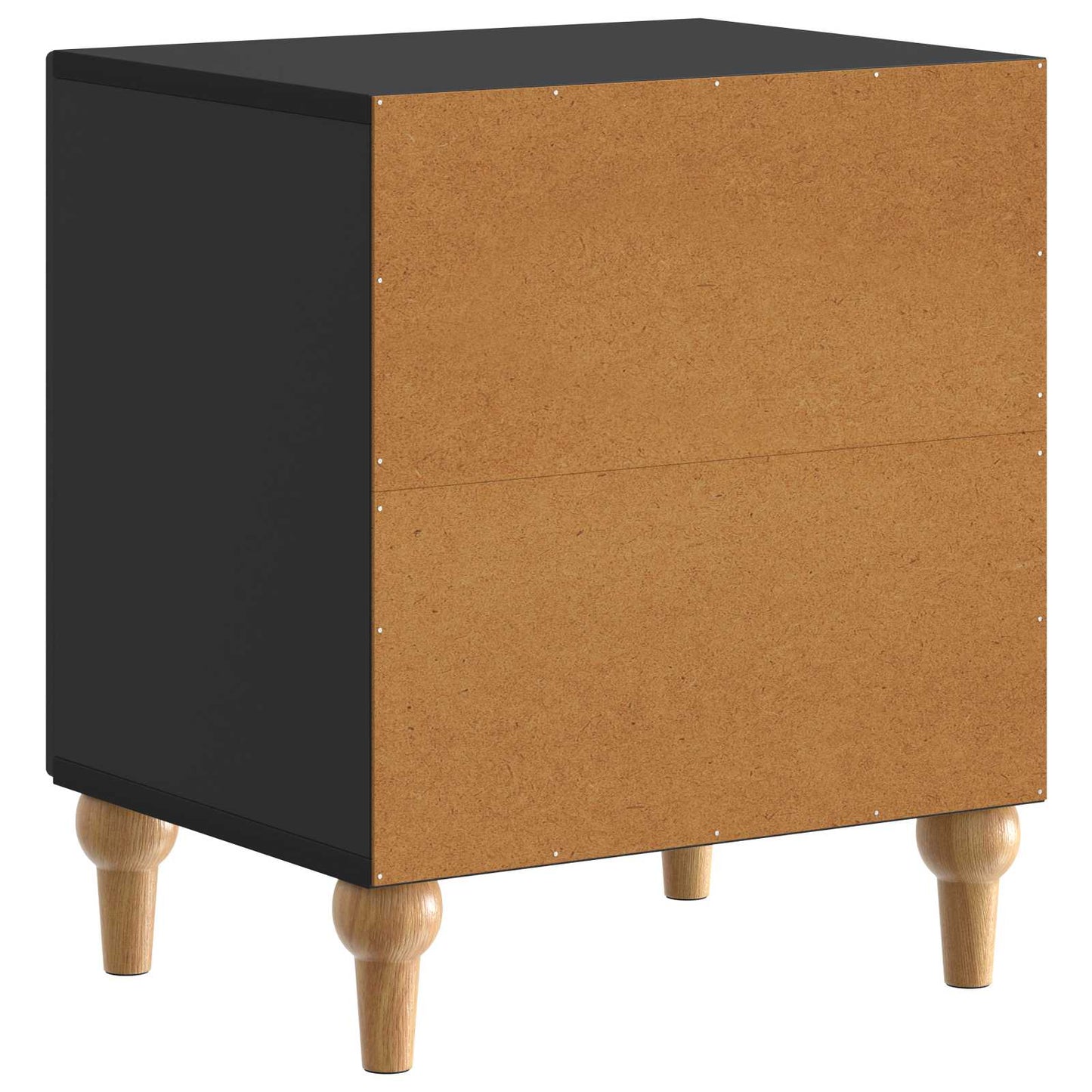 Armadio da Notte 2 pcs Nero 43 x 34,5 x 50 cm | homemem39