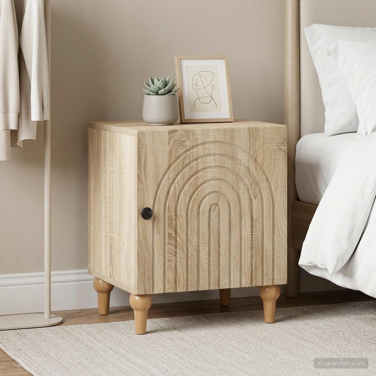 Armadio da Notte 2 pcs Rovere Sonoma 43 x 34,5 x 50 cm