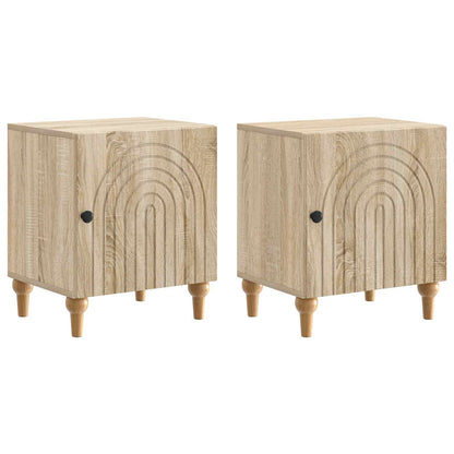 Armadio da Notte 2 pcs Rovere Sonoma 43 x 34,5 x 50 cm