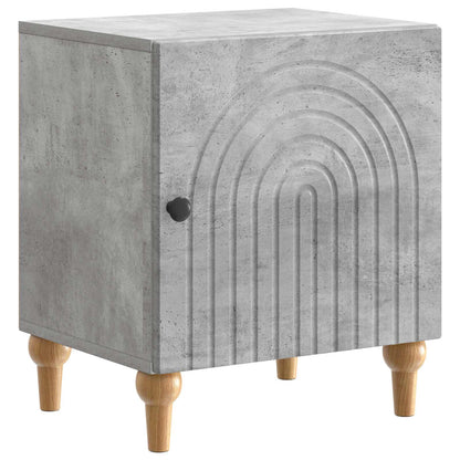 Armadio da Notte Grigio Cemento 43 x 34,5 x 50 cm