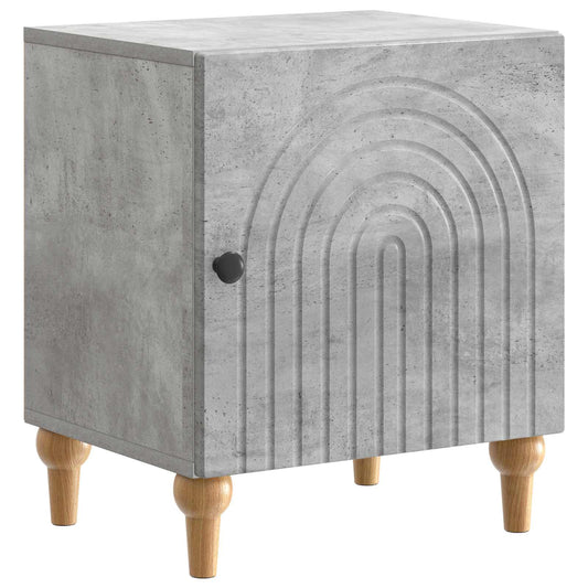 Armadio da Notte Grigio Cemento 43 x 34,5 x 50 cm