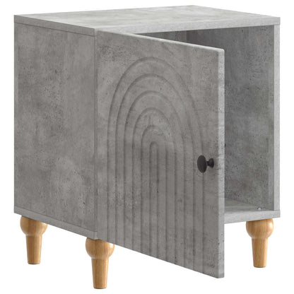 Armadio da Notte Grigio Cemento 43 x 34,5 x 50 cm
