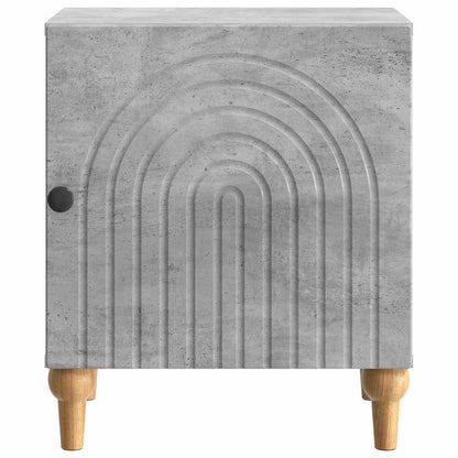 Armadio da Notte Grigio Cemento 43 x 34,5 x 50 cm