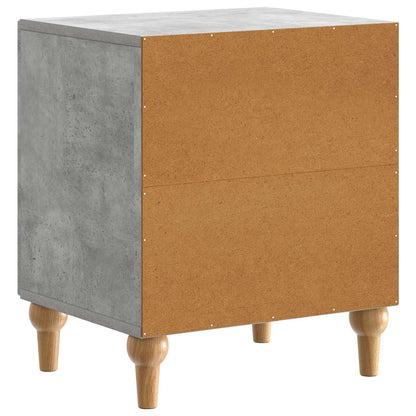 Armadio da Notte 2 pcs Grigio Cemento 43 x 34,5 x 50 cm