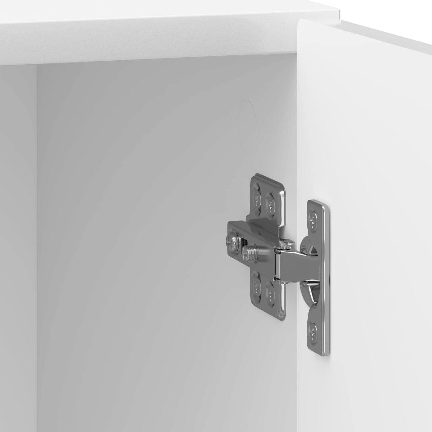 Armadio da Notte Bianco Lucido 43 x 34,5 x 50 cm | homemem39