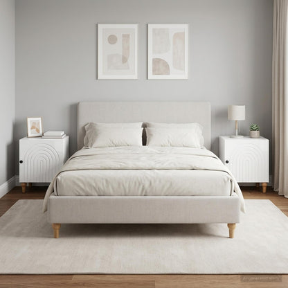 Armadio da Notte 2 pcs Bianco Lucido 43 x 34,5 x 50 cm