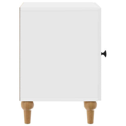 Armadio da Notte 2 pcs Bianco Lucido 43 x 34,5 x 50 cm | homemem39