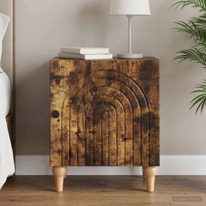 Armadio da Notte Rovere Fumo 43 x 34,5 x 50 cm