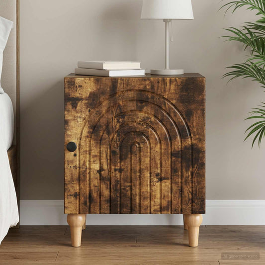 Armadio da Notte Rovere Fumo 43 x 34,5 x 50 cm