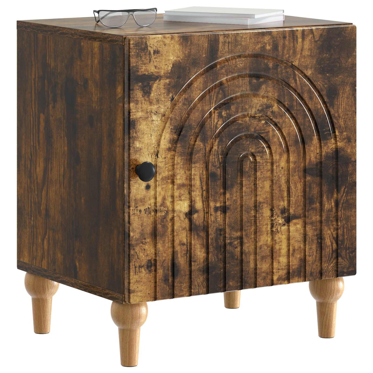 Armadio da Notte Rovere Fumo 43 x 34,5 x 50 cm