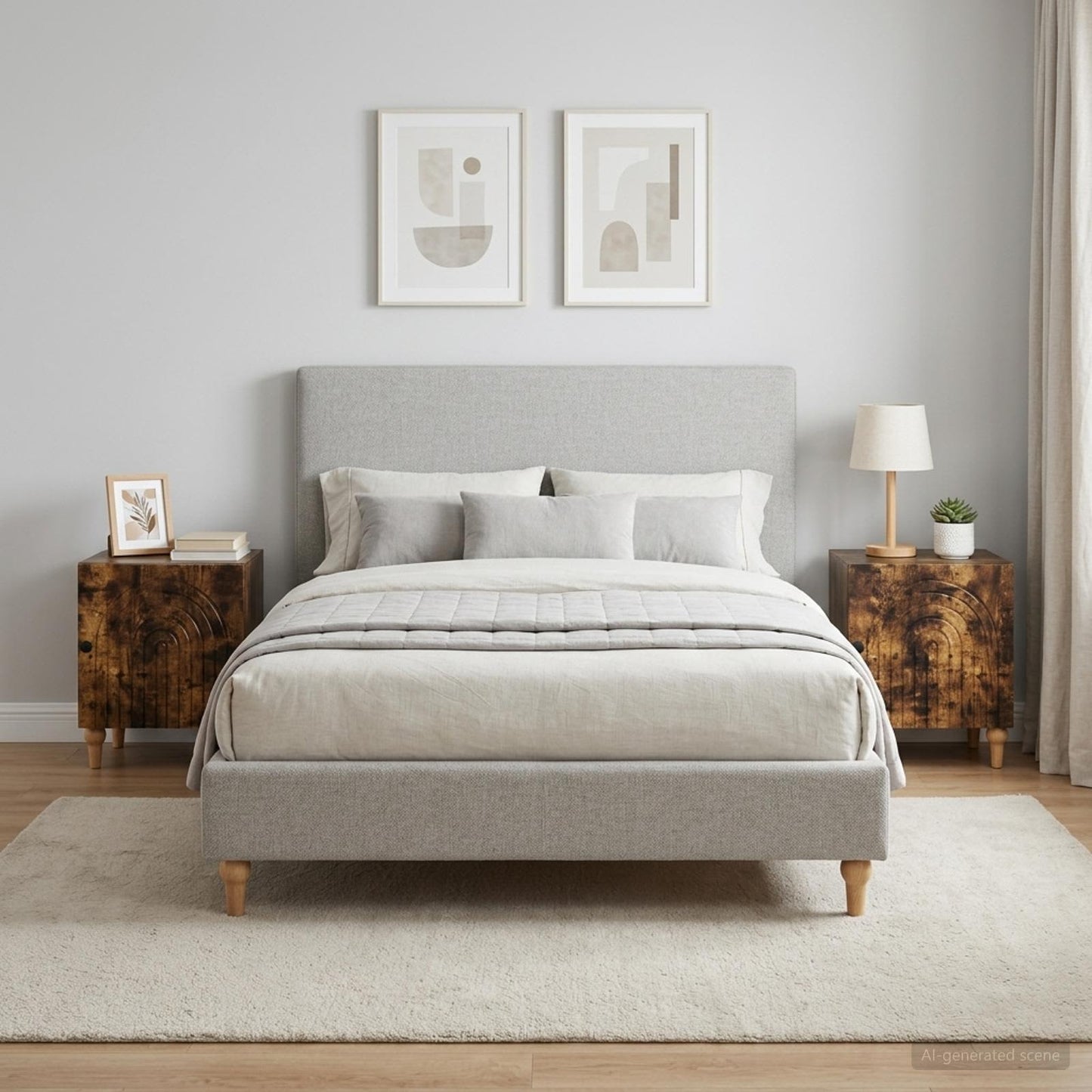 Armadio da Notte 2 pcs Rovere Fumo 43 x 34,5 x 50 cm