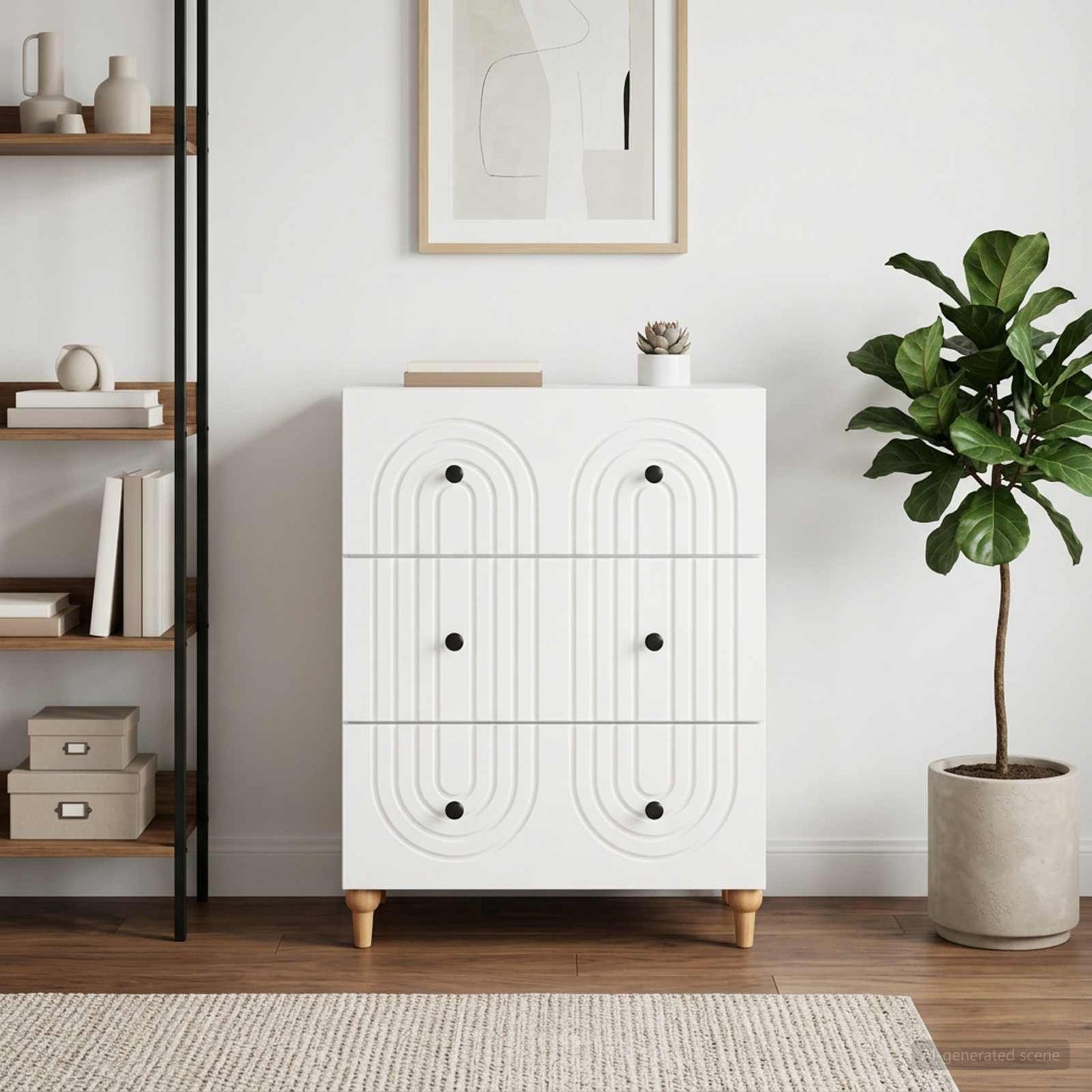 Mobile con Cassetti Bianco 66 x 34,5 x 90 cm