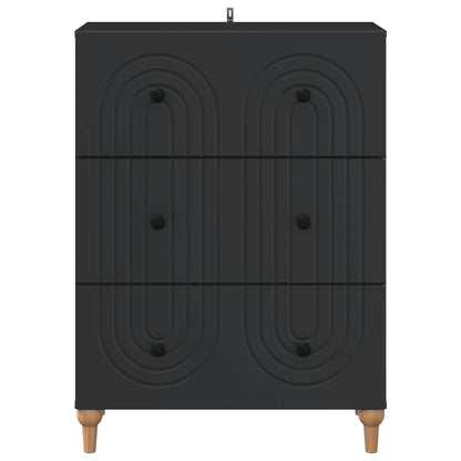 Mobile con Cassetti Nero 66 x 34,5 x 90 cm Legno ingegnerizzato | homemem39