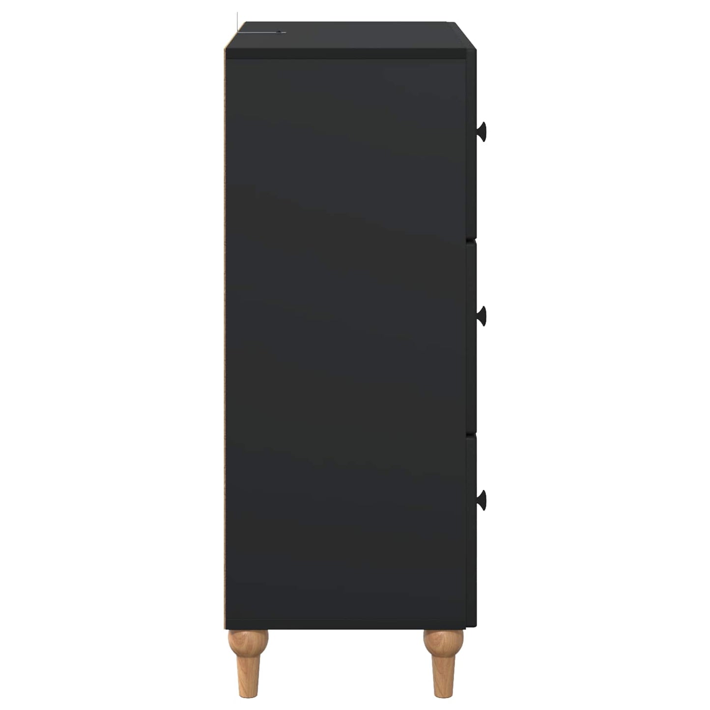 Mobile con Cassetti Nero 66 x 34,5 x 90 cm Legno ingegnerizzato | homemem39