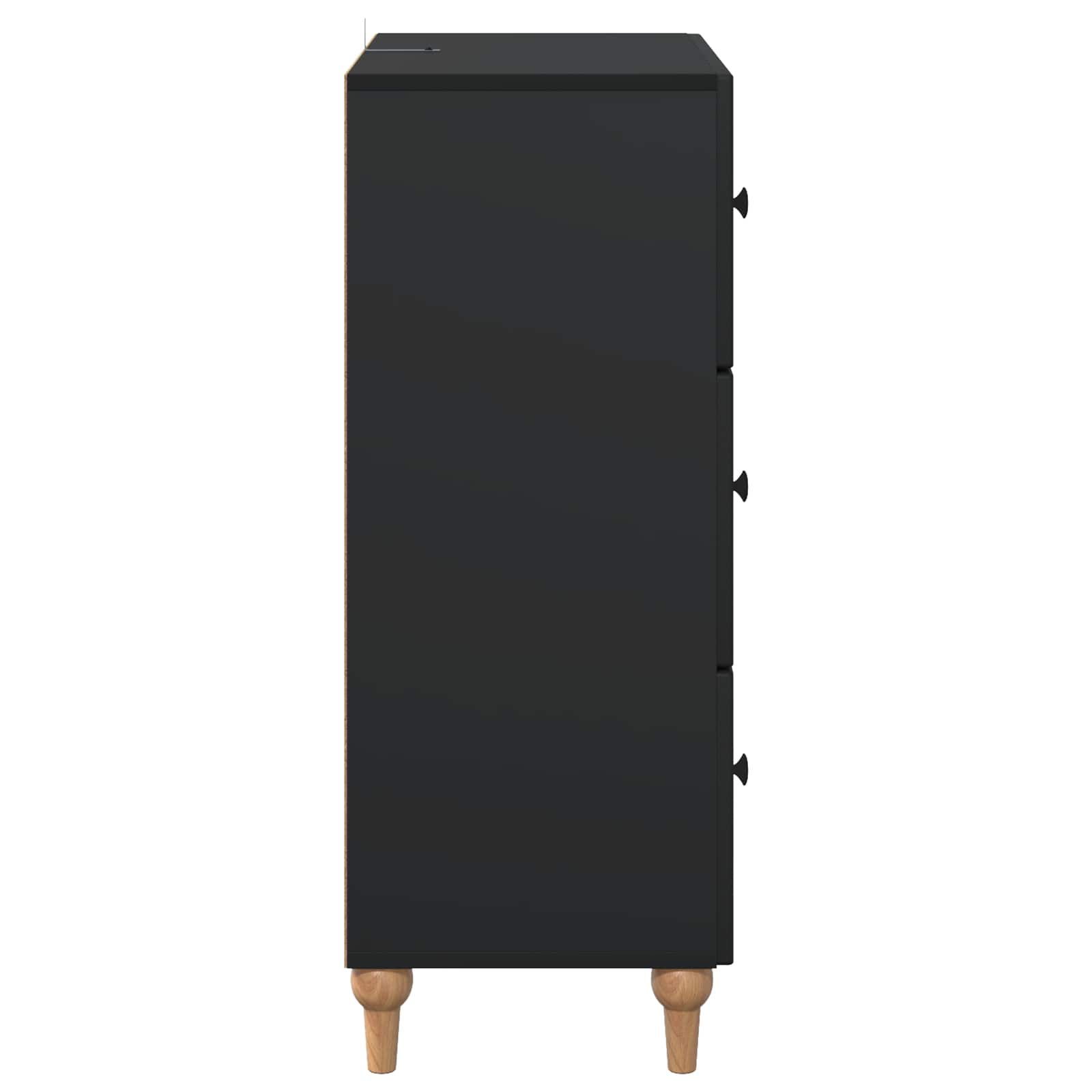 Mobile con Cassetti Nero 66 x 34,5 x 90 cm Legno ingegnerizzato | homemem39