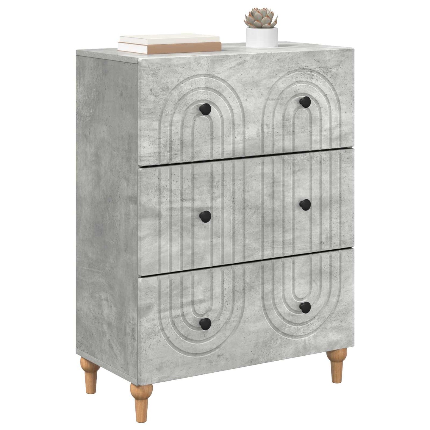 Mobile con Cassetti Grigio Cemento 66 x 34,5 x 90 cm | homemem39