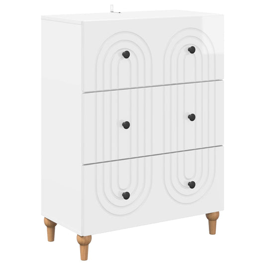 Mobile con Cassetti Bianco Lucido 66 x 34,5 x 90 cm | homemem39