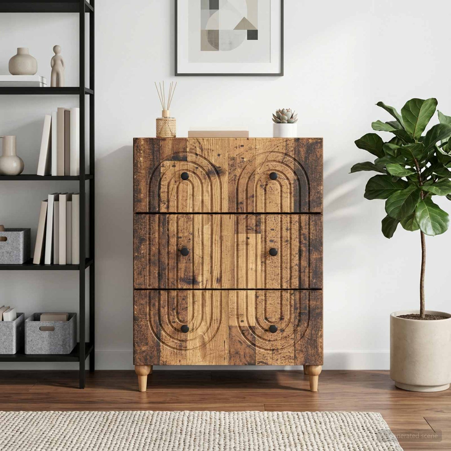 Mobile con Cassetti Legno antico 66 x 34,5 x 90 cm