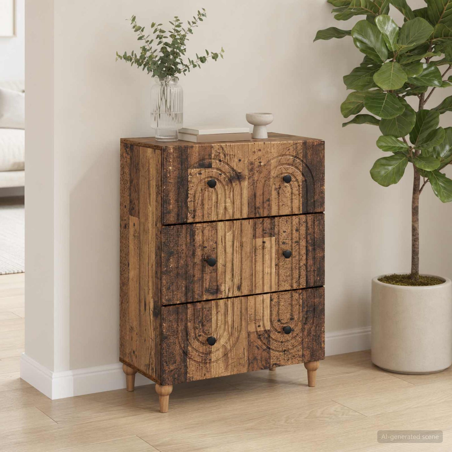 Mobile con Cassetti Legno antico 66 x 34,5 x 90 cm