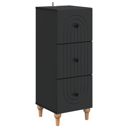 Mobile con Cassetti Nero 33 x 34,5 x 90 cm Legno ingegnerizzato | homemem39